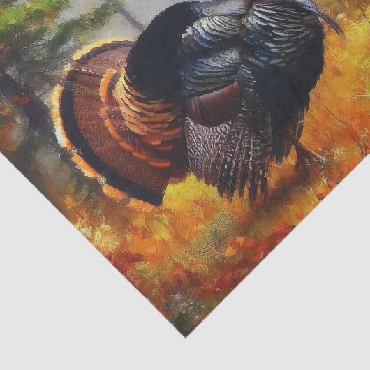 Erntedank Türkei Ölgemälde Decoupage Seidenpapier (Ausschnitt)