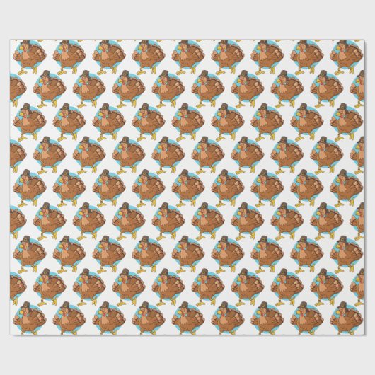 Erntedank Türkei Packpapier (Flach)