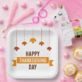 Erntedank Türkei Papier Teller (Party)