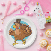 Erntedank Türkei Papier Teller (Party)