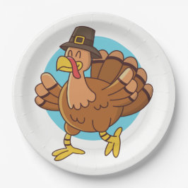 Erntedank Türkei Papier Teller