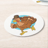 Erntedank Türkei Papier Untersetzer (Angewinkelt)