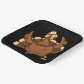 Erntedank Türkei Papiertafel Pappteller (Gewinkelt)