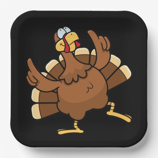 Erntedank Türkei Papiertafel Pappteller (Vorderseite)