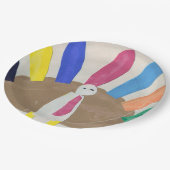 Erntedank Türkei Pappteller (Schrägansicht)