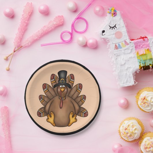Erntedank Türkei Pappteller (Party)
