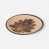 Erntedank Türkei Pappteller (Schrägansicht)