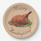 Erntedank Türkei Pappteller (Vorderseite)