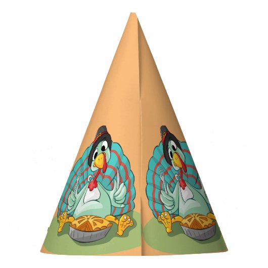 Erntedank Türkei Partyhütchen (Rückseite)