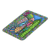 ERNTEDANK TÜRKEI, PATCHWORK FEATHERS, FOLK ART MAGNET (Linke Seite)