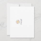 Erntedank Türkei Personalisierte Stationery Mitteilungskarte (Rückseite)