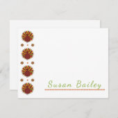 Erntedank Türkei Personalisierte Stationery Mitteilungskarte (Vorne/Hinten)