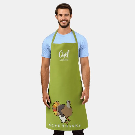 Erntedank Türkei | Personalisierter Urlaub Schürze (Getragen)