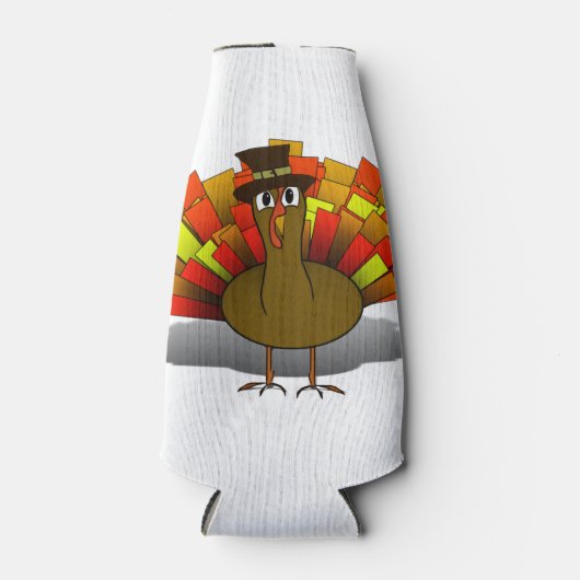 Erntedank Türkei Pilgrim Flaschenkühler (Vorderseite)