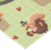 Erntedank Türkei & Pilgrim Hat Tablecloth Tischdecke (Schrägansicht)