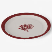 Erntedank Türkei ~ Plättchen Pappteller (Schrägansicht)