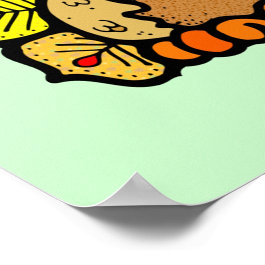 Erntedank Türkei Poster (Ecke)