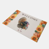 Erntedank Türkei Pumpkins Doormat Fußmatte (Schrägansicht)