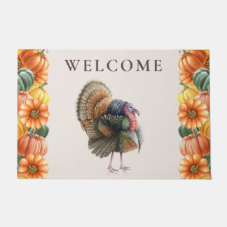 Erntedank Türkei Pumpkins Doormat Fußmatte