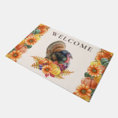 Erntedank Türkei Pumpkins Doormat Fußmatte (Schrägansicht)