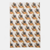 Erntedank Türkei Pumpkins Küchentücher (Vertikal)