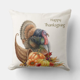 Erntedank Türkei Pumpkins Throw Kissen