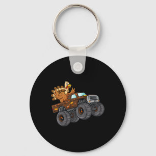 Erntedank Türkei Reiten Monster Truck Boys Kinder Schlüsselanhänger