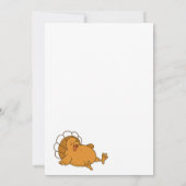 Erntedank Türkei Reiten Semi Truck Einladung (Rückseite)