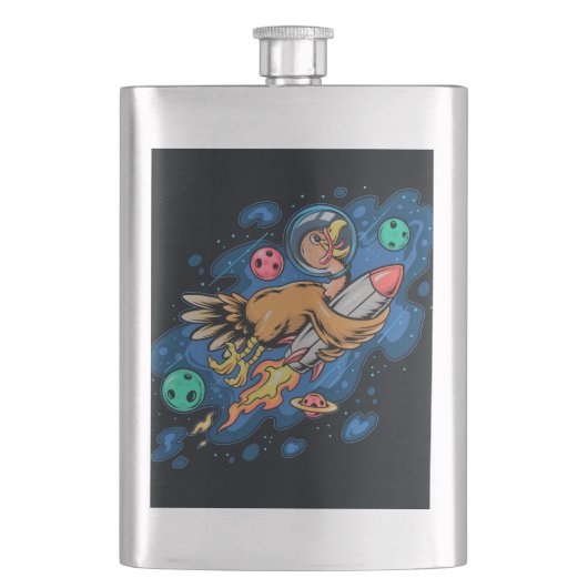 Erntedank Türkei Reitrakete  Flachmann (Vorderseite)