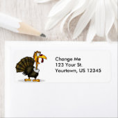 Erntedank Türkei Rücksendeadressen-Aufkleber (Insitu)