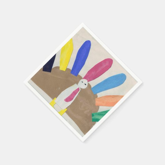 Erntedank Türkei Serviette (Ecke)