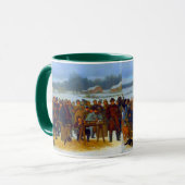 Erntedank Türkei Shoot John Ehninger 1879 Tasse (Vorderseite Links)
