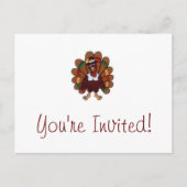 Erntedank Türkei Sie sind eingeladen Postkarte (Vorderseite)