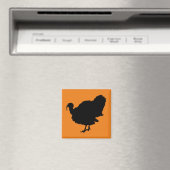 Erntedank Türkei Silhouette Magnet (In Situ (Geschirrspüler))