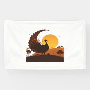 Erntedank Türkei Silhouette - Sunset Harvest Sc Banner
