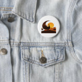 Erntedank Türkei Silhouette - Sunset Harvest Sc Button (Beispiel)