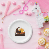 Erntedank Türkei Silhouette - Sunset Harvest Sc Pappteller (Party)