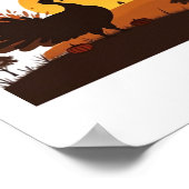 Erntedank Türkei Silhouette - Sunset Harvest Sc Poster (Ecke)