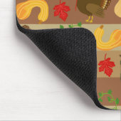 Erntedank Türkei Squash Autumn Harvest Pattern Mousepad (Ecke)