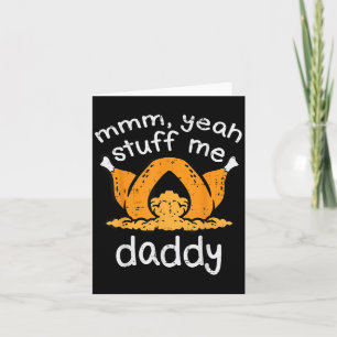 Erntedank Türkei Stuff Me Funny Adult Humor Men Karte