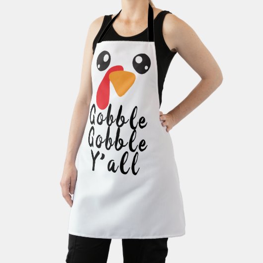 Erntedank Türkei Suggestive Gobble Gobble Y'all Schürze (InSitu)