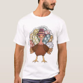 Erntedank Türkei T-Shirt (Vorderseite)