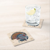 Erntedank Türkei Teller Rechteckiger Pappuntersetzer (Vor Ort)