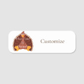 Erntedank Türkei Thunder_Cove Namensschild (Vorderseite)