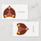 Erntedank Türkei Thunder_Cove Visitenkarte (Vorne/Hinten)