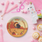 Erntedank Türkei und Herbsternte Pappteller (Party)