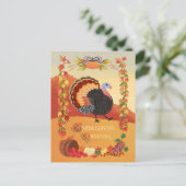 Erntedank Türkei und Herbsternte Postkarte (Stehend Vorderseite)