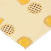 Erntedank Türkei und Kuchen Tischdecke (Schrägansicht)