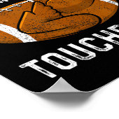 Erntedank Türkei und Touchdowns Fußball Männer Ki Poster (Ecke)