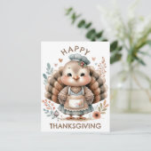 Erntedank Türkei Urlaub Postkarte (Stehend Vorderseite)